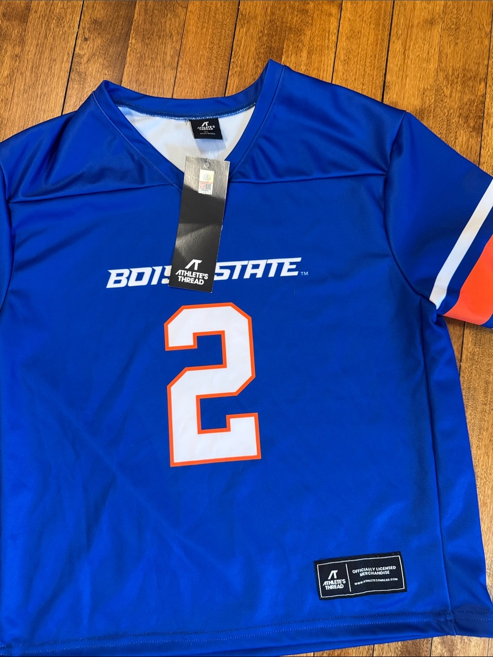 Boise State Blue #2 boys Performance Jersey